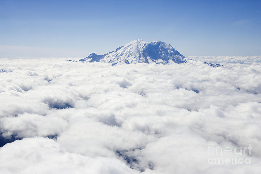 Mount Rainier above the Clouds Photograph by Jeremy Woodhouse - Fine ...