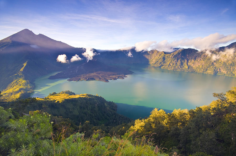 Mount Rinjani in the Morning Photograph by Ng Hock How