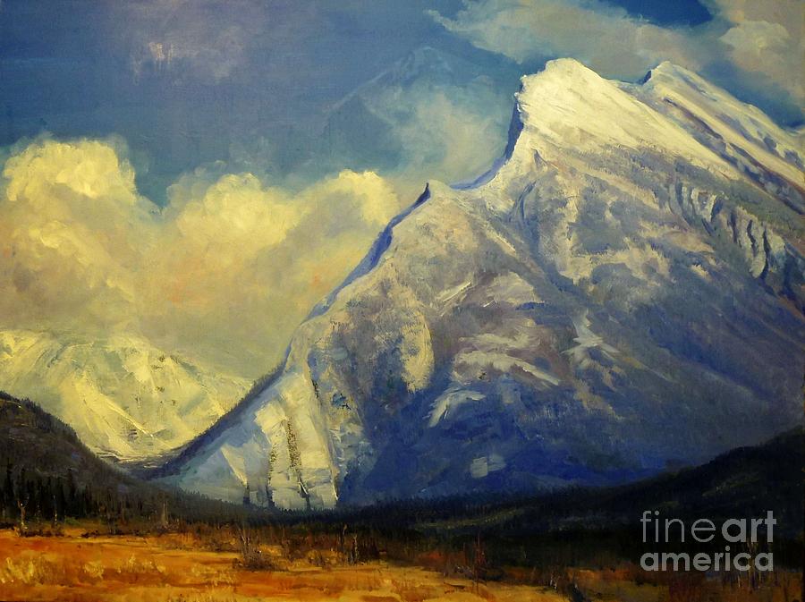 Mount Rundle Painting by Tom Siebert - Fine Art America