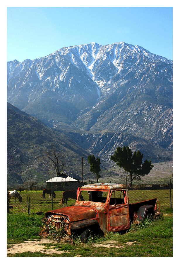 1941 Willys week end project under Mount San Jacinto  Photograph by Jack Pumphrey