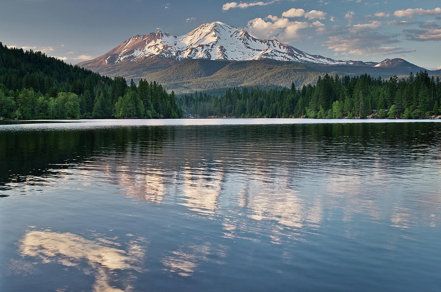 Landscape Photograph - Mount Shasta from Siskiyou Lake by Greg Nyquist