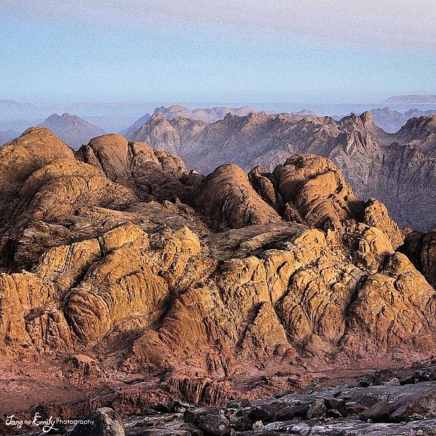 Discoverychannel Photograph - Mount Sinai Just After Sunrise by Jane Emily