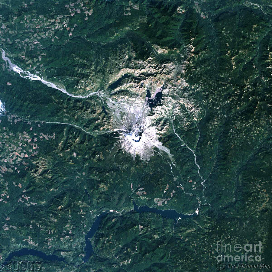 Mount St. Helens Photograph by NASA Goddard Space Flight Center and U.S. Geological Survey