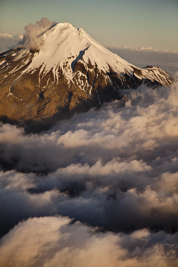 Mount Taranaki Above The Clouds New Photograph by Colin Monteath