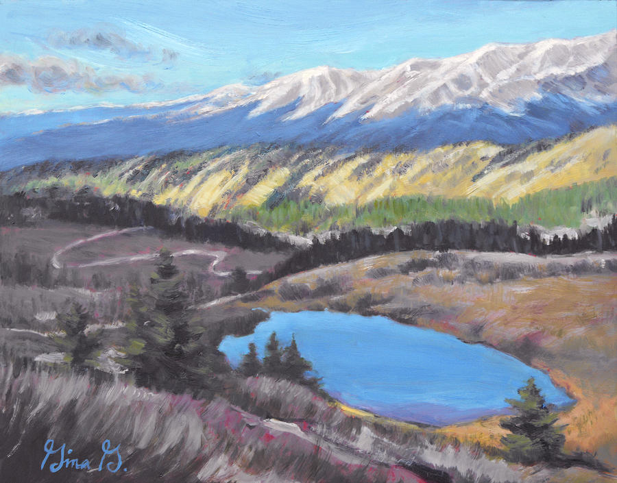 Mountain Lake Seclusion Painting by Gina Grundemann