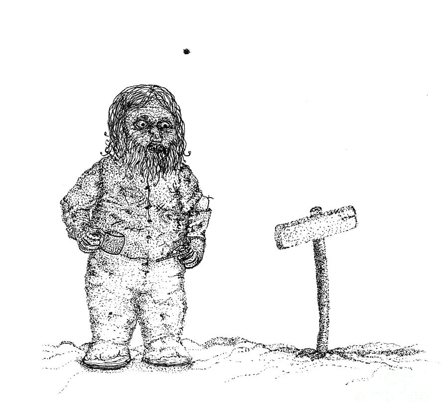 Mountain Man Drawing