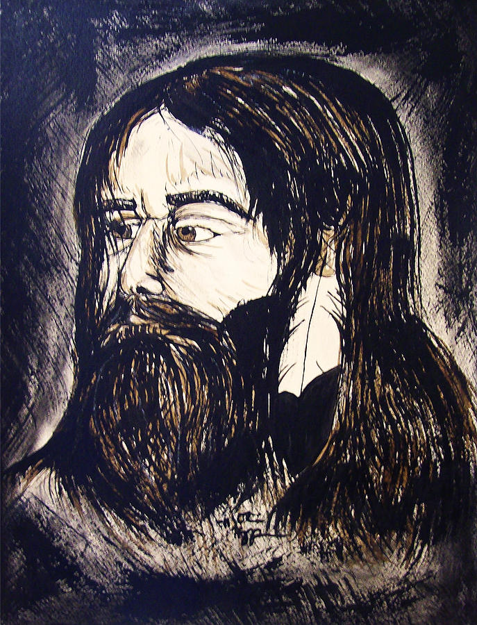 Mountain Man Drawing by Olivia Hoppe