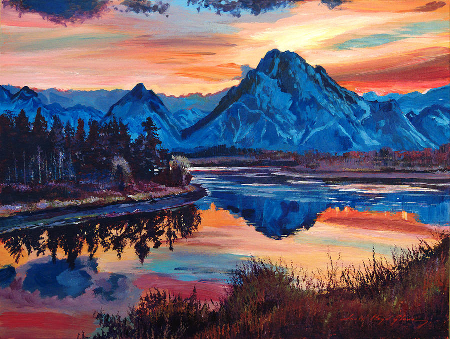 Mountain Serenade Painting by David Lloyd Glover