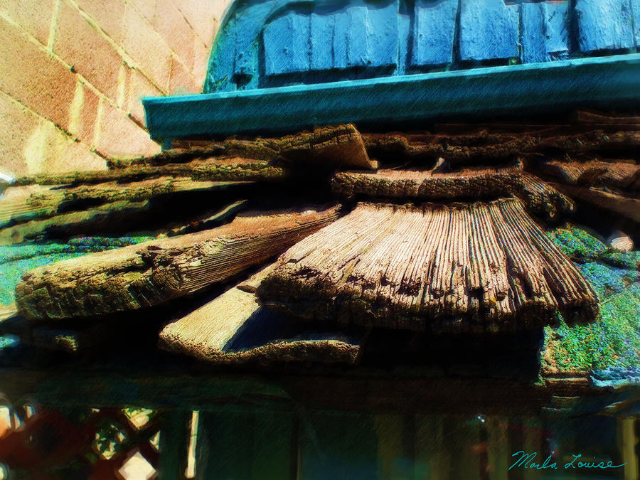 Architecture Photograph - Mountain Shingles by Marla Louise