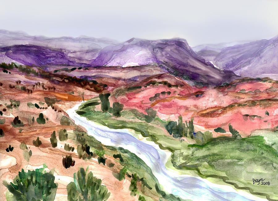 Mountain splendor Painting by Clara Sue Beym