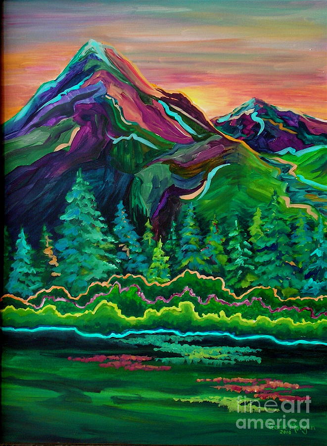 Mountain Splendor Painting by Genie Morgan