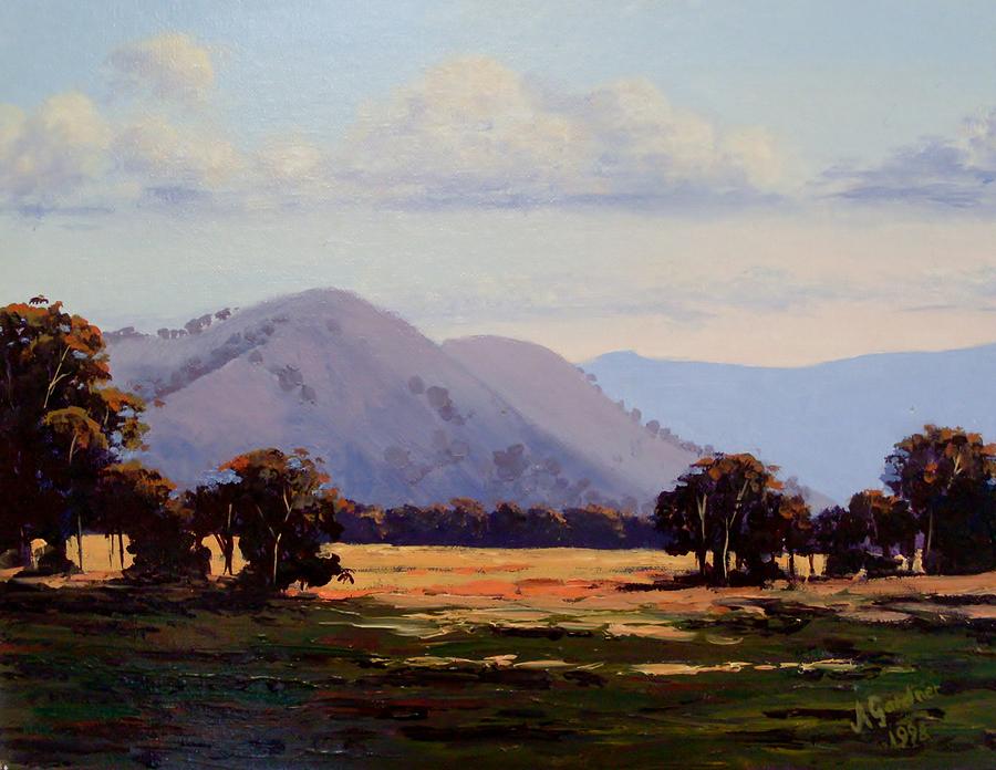 Mountain view Painting by Anne Gardner