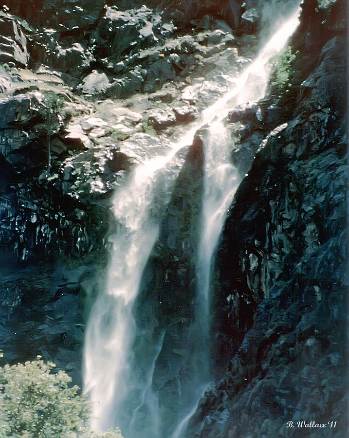 Sequoia National Park Photograph - Mountain Waterfall by Brian Wallace