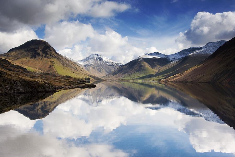 Landscape Photograph - Mountains And Lake, Lake District by John Short