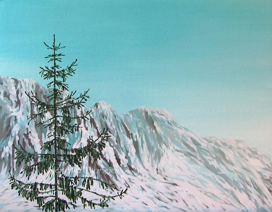 Mountains Painting by Natasha Denger