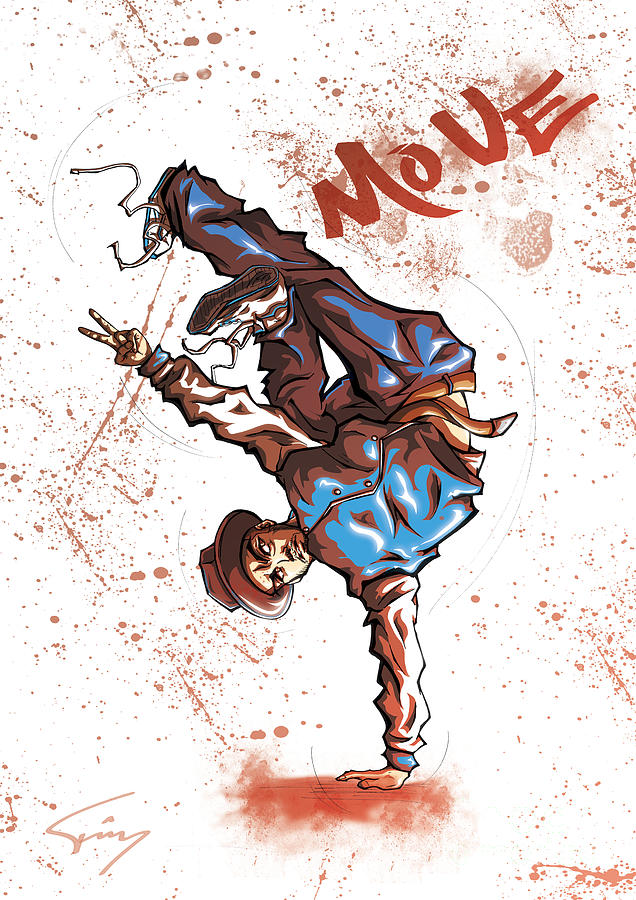 MOVE B-Boy Drawing By Tuan HollaBack