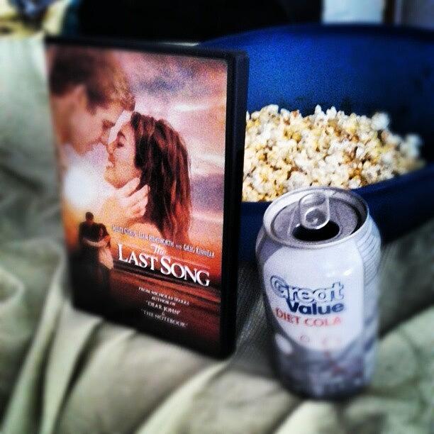 Movie Photograph - Movie Day (: !!!!! #lastsong #popcorn by Kylie Christena