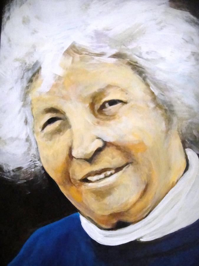 Mrs. Q Painting by Edith Hunsberger