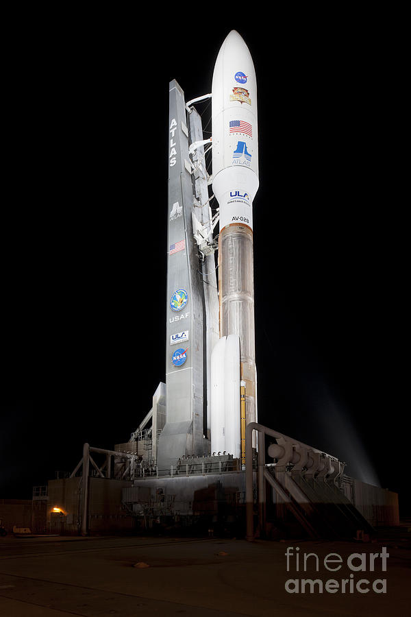 Msl Rocket Stands Ready For Launch Photograph by NASA/Scott Andrews/Canon