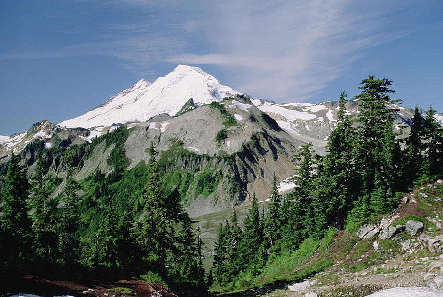 Mt Baker Cascade Mountains Washington Photograph by Tim Fitzharris