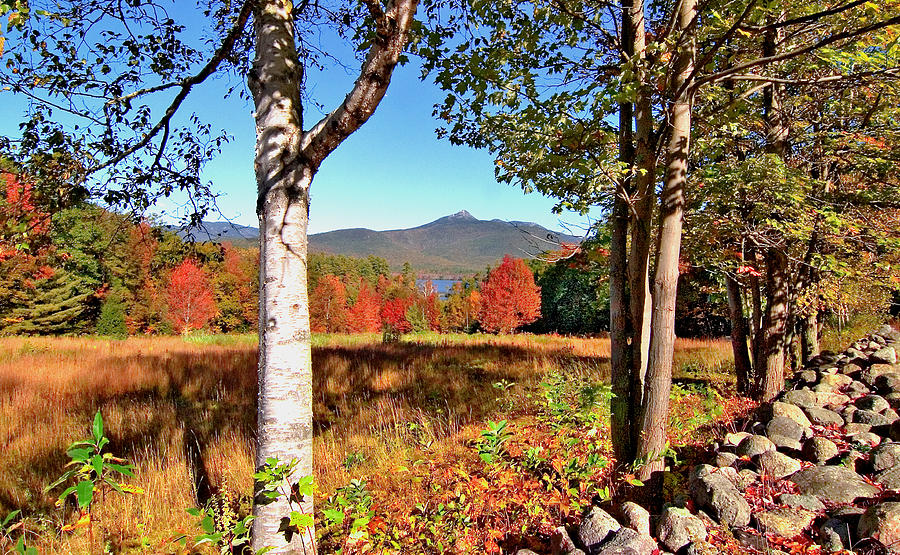 Seasons Photograph - Mt. Chocorua Autumn Horizontal by Larry Landolfi