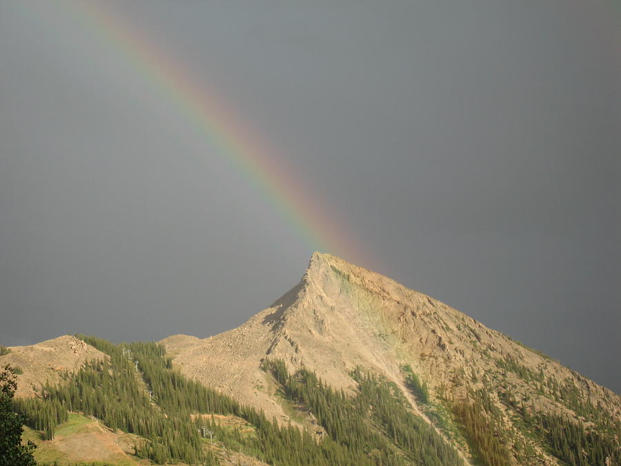 Mt. Crested Butte Rainbow Photograph by Kathryn Barry