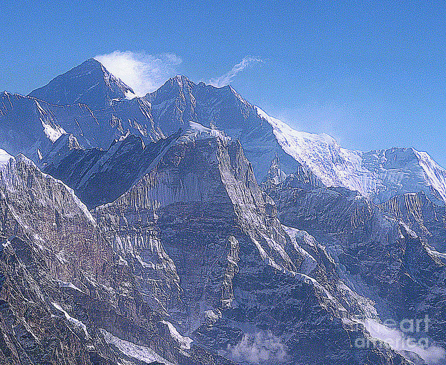 Mt. Everest  A Majestic Sight Photograph by Louise Peardon