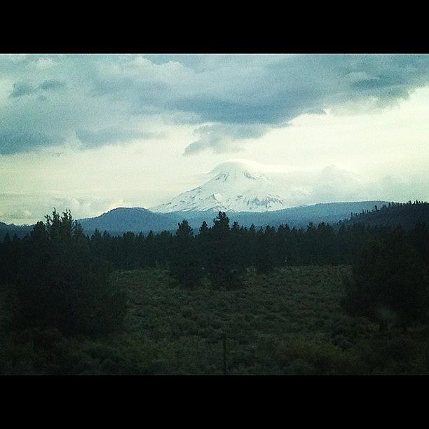 Nature Photograph - Mt. Hood As Seen From The Oregon High by Ashley Brandt
