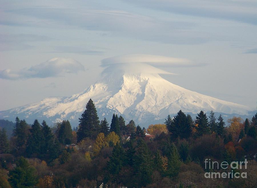 Mt Hood Snowcapped Photograph by Charles Robinson