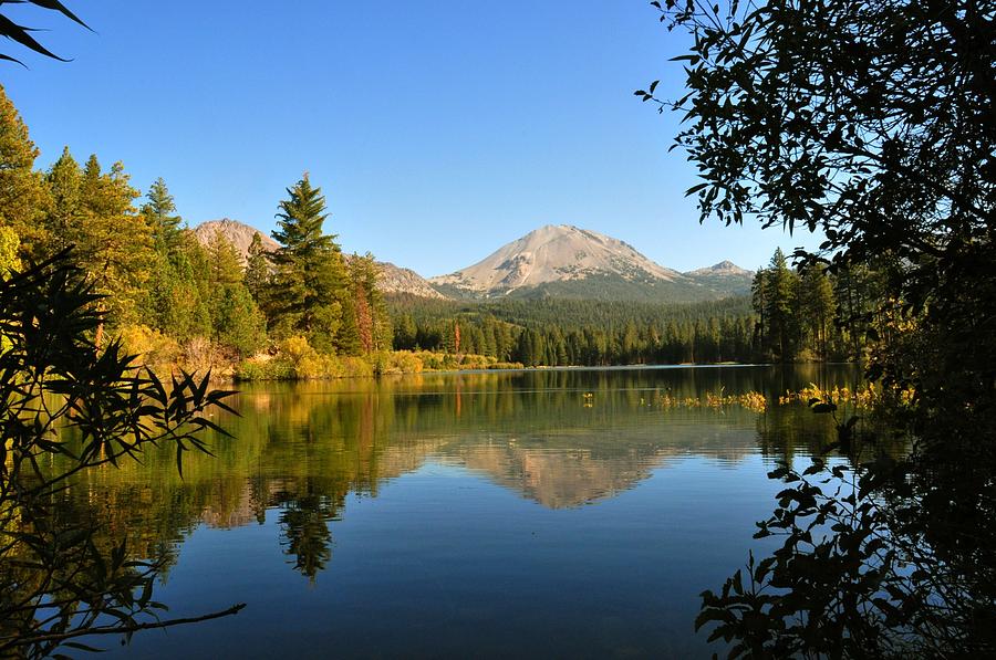 Mt. Lassen in Manzanita Lake Photograph by Dennis Blum - Fine Art America