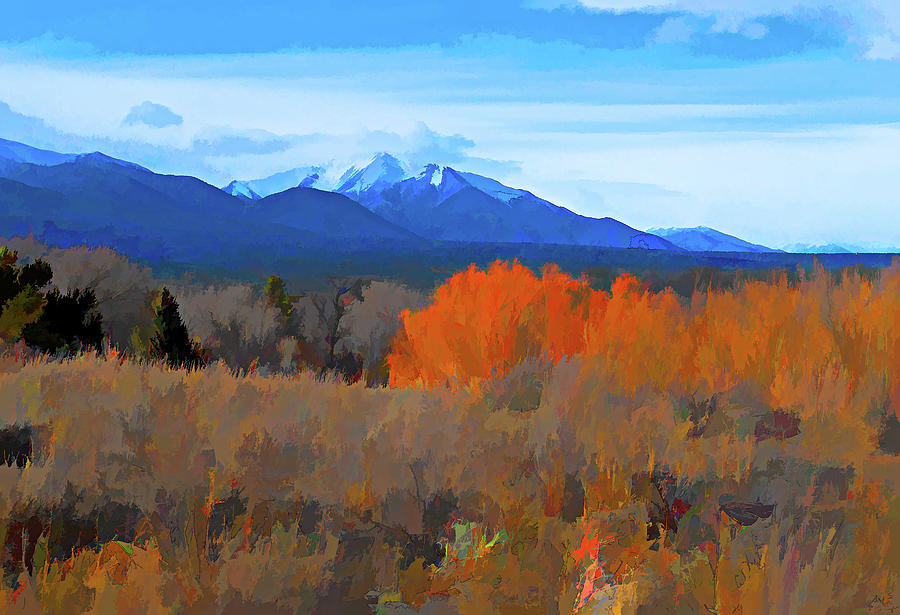 Mt Princeton Digital Art by Charles Muhle