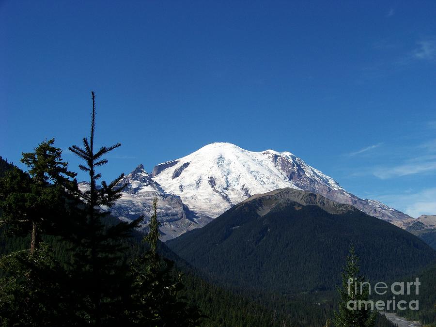 Mt Rainier from Inspiration Point -2 Photograph by Charles Robinson