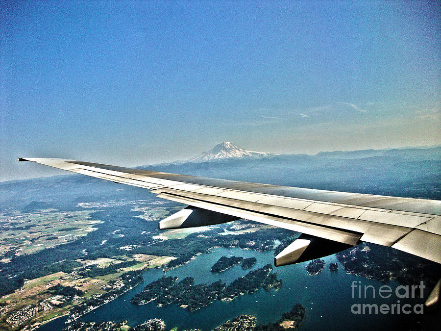 Seattle Photograph - Mt. Rainier Wing by Nathan  Brend