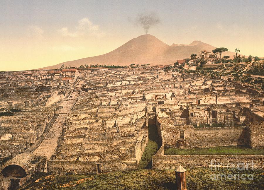 Mt. Vesuvius and Pompeii Photograph by Padre Art