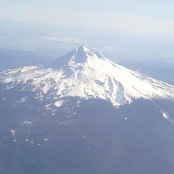 #mt_hood In The Am From The Plane Photograph by Art Rocha