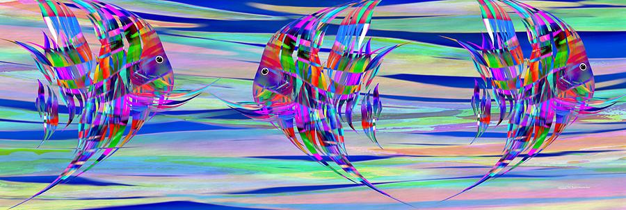 Mucho Pescado Aqui Digital Art by Wally Boggus