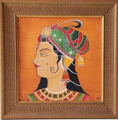 Mughal Queen Painting by Megha Chhatbar