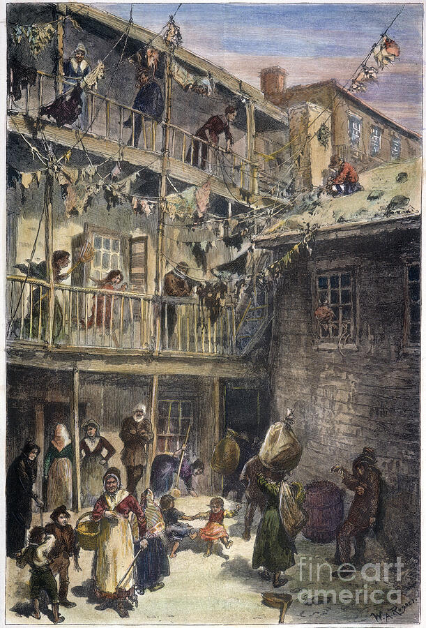 Rag-Pickers Court off Mulberry Street, 1879 Drawing by GRANGER Historical Picture Archive Rag-Pickers Court off Mulberry Street, 1879 Drawing by GRANGER Historical Picture Archive