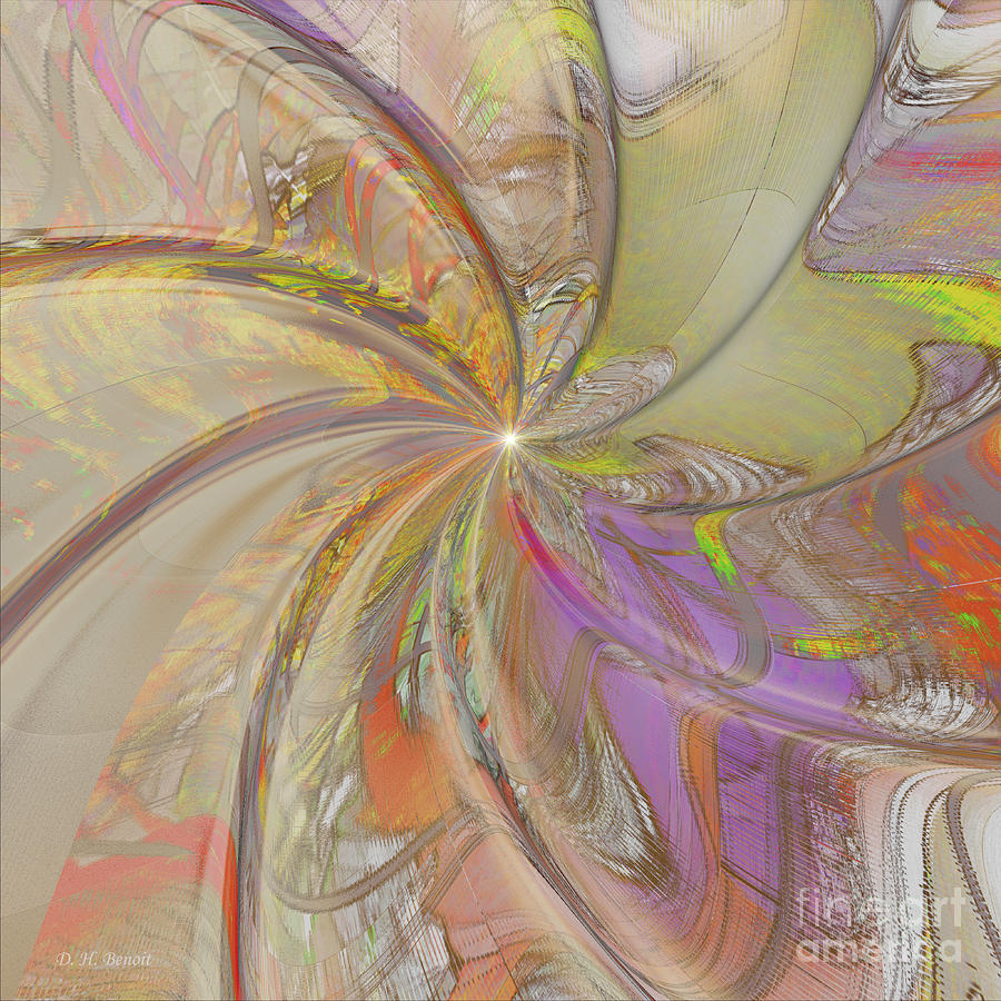 Multi Colored Pinwheel Digital Art by Deborah Benoit