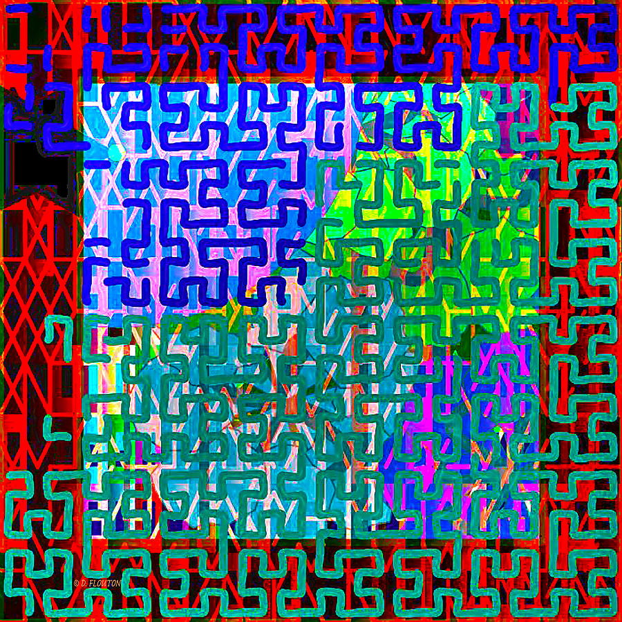 Multi Puzzle Maze Digital Art by Dee Flouton