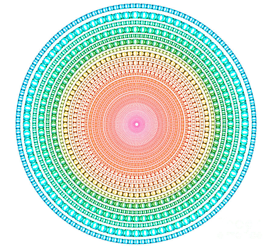 Abstract Digital Art - Multicolor Circle by Atiketta Sangasaeng Abstract Digital Art - Multicolor Circle by Atiketta Sangasaeng