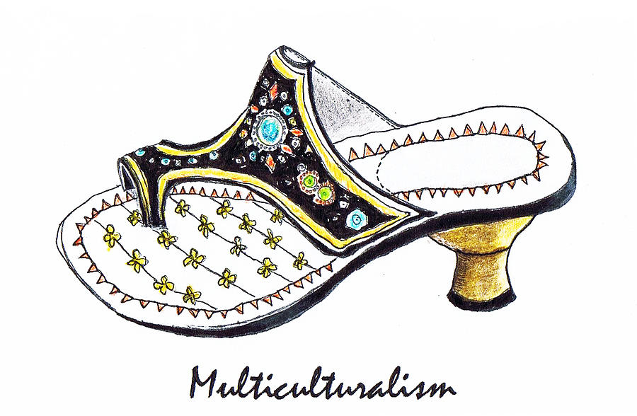 Multiculturalism Drawing - Multiculturalism by Lynn Blake-John 