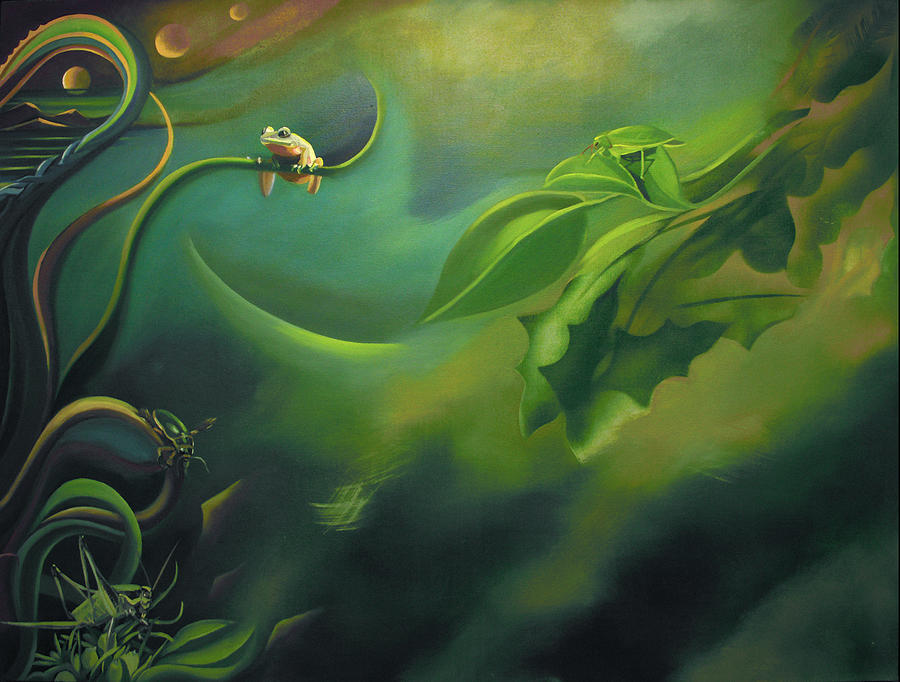 Mural The Rain Forest Painting by Nancy Griswold