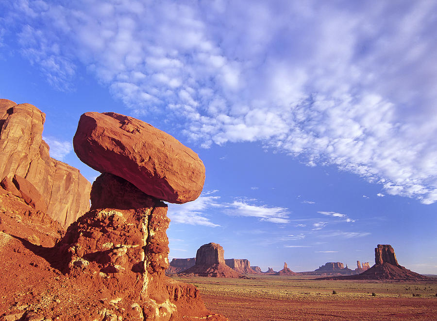 Mushroom Rock In Monument Valley Najavo Photograph by Tim Fitzharris