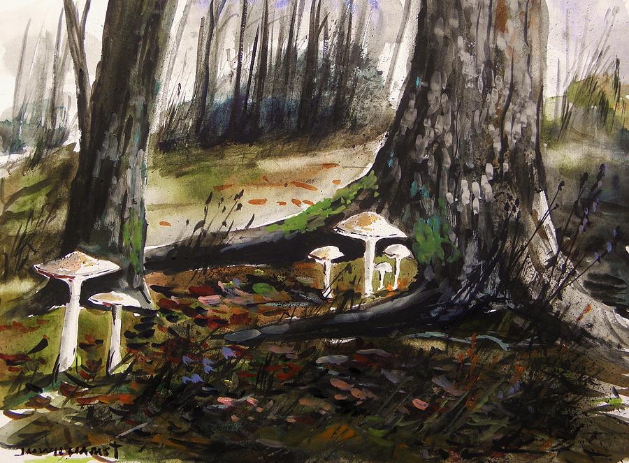 Mushrooms Painting by John Williams