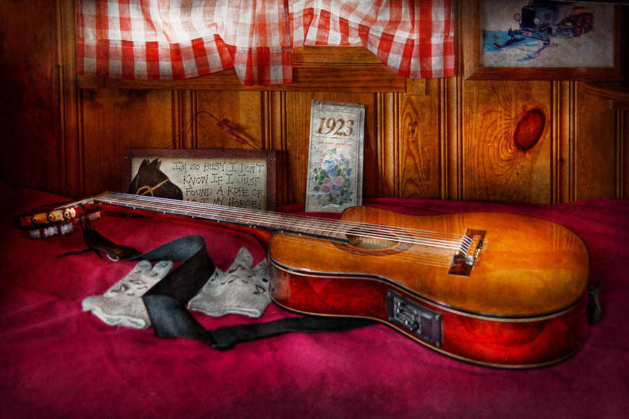 Music - Guitar - That old country feel Photograph by Mike Savad