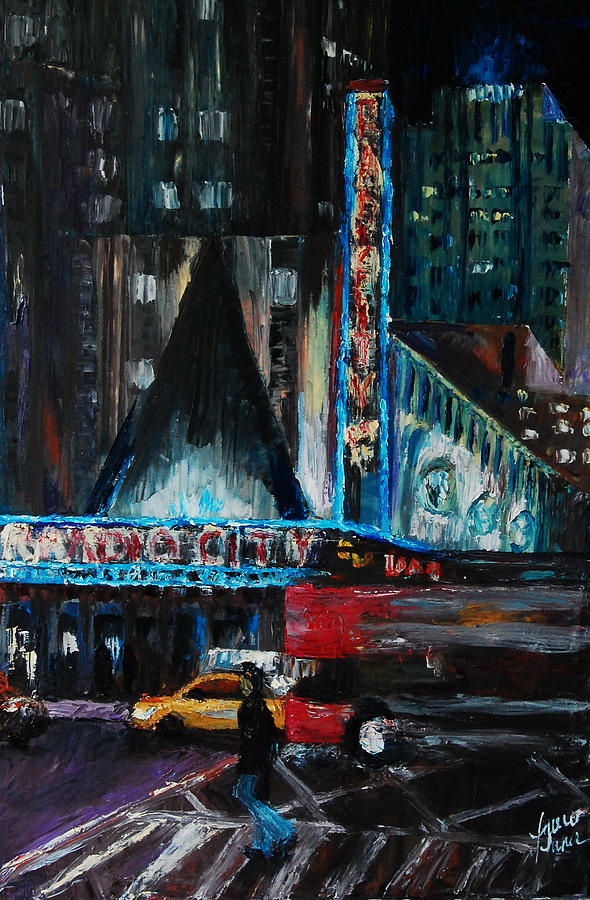 New York City Painting - Music Hall by Lauren Luna