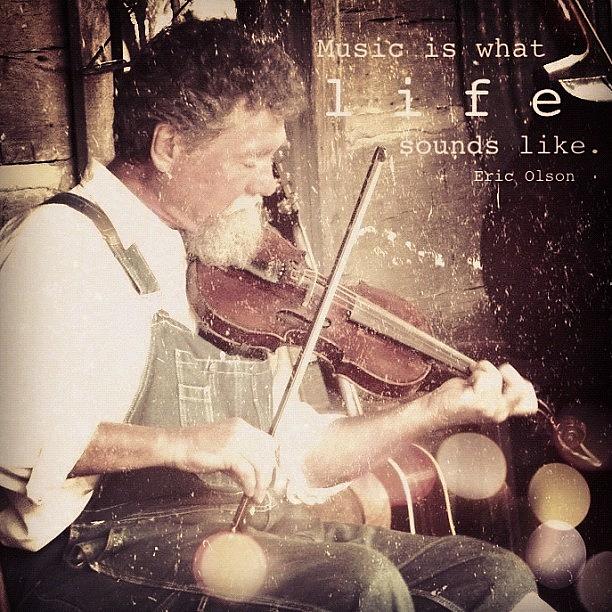 Vintage Photograph - music Is What Life Sounds Like. by Traci Beeson