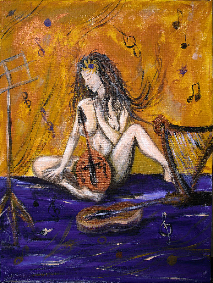 Music Painting - Music Muse by Elisabeth Dubois