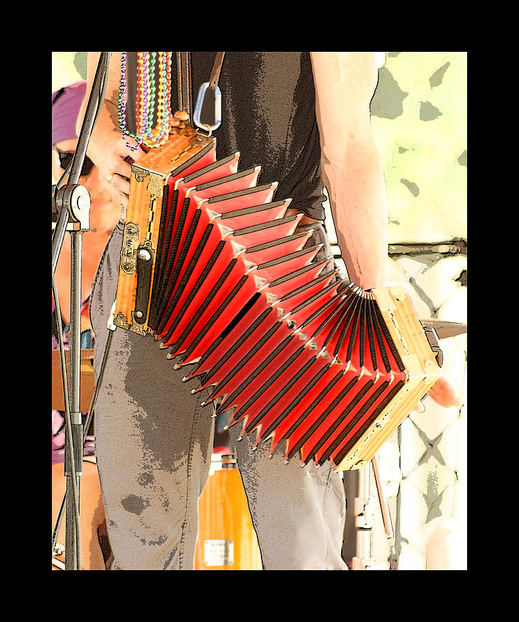 Music Photograph - Music of the Red Accordion by Margie Avellino